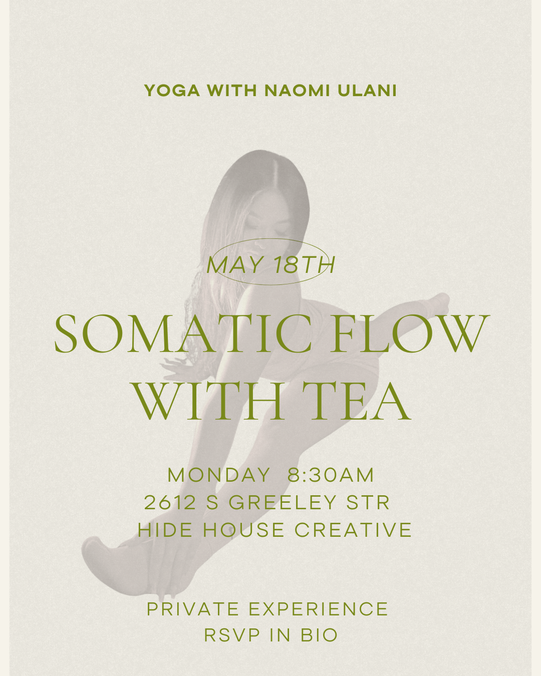 SOMATIC FLOW WITH TEA MAY 18TH