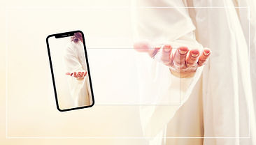 a mans hand extended with a cellphone