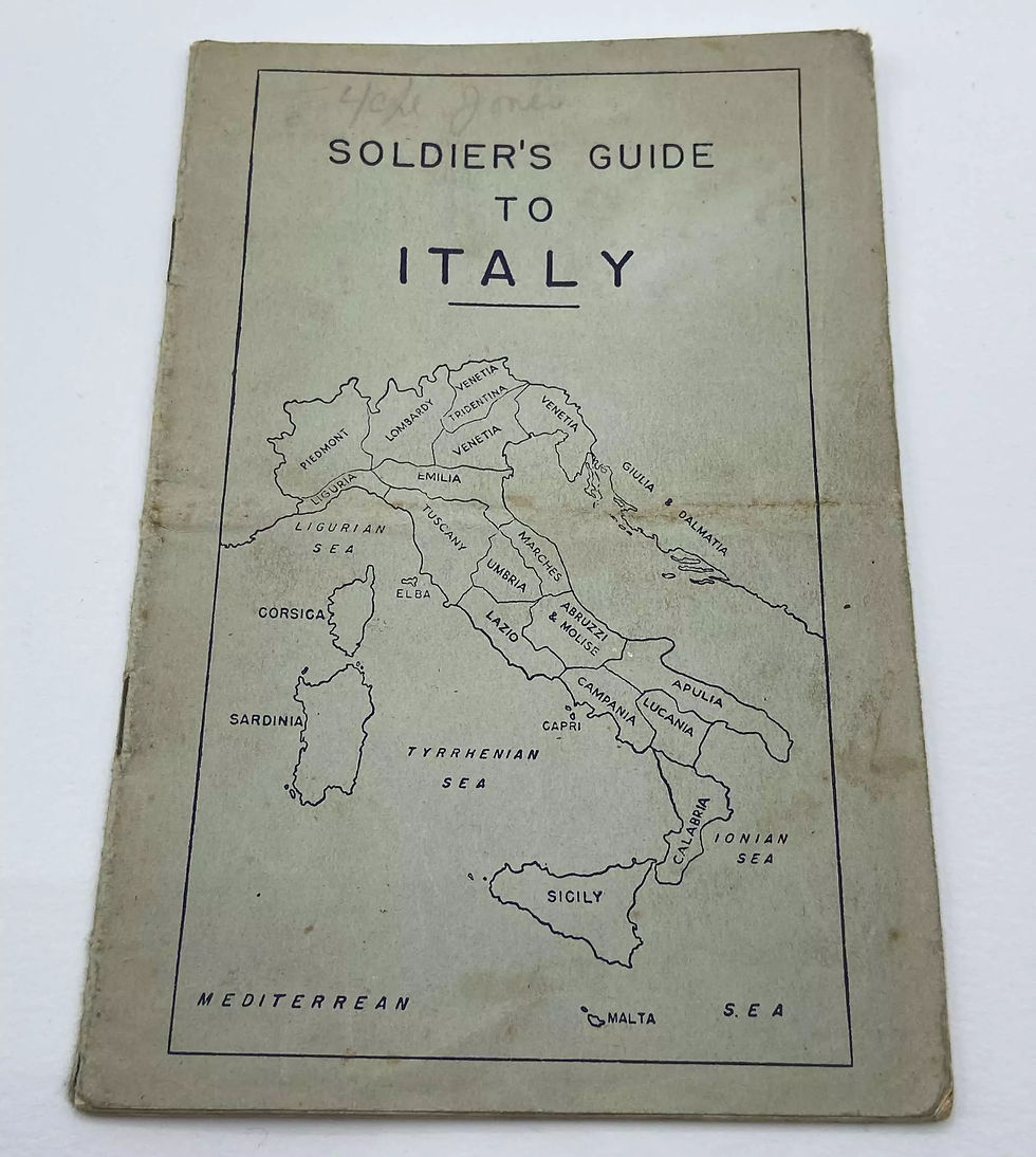 Couverture du Soldier's Guide to Italy (1943)