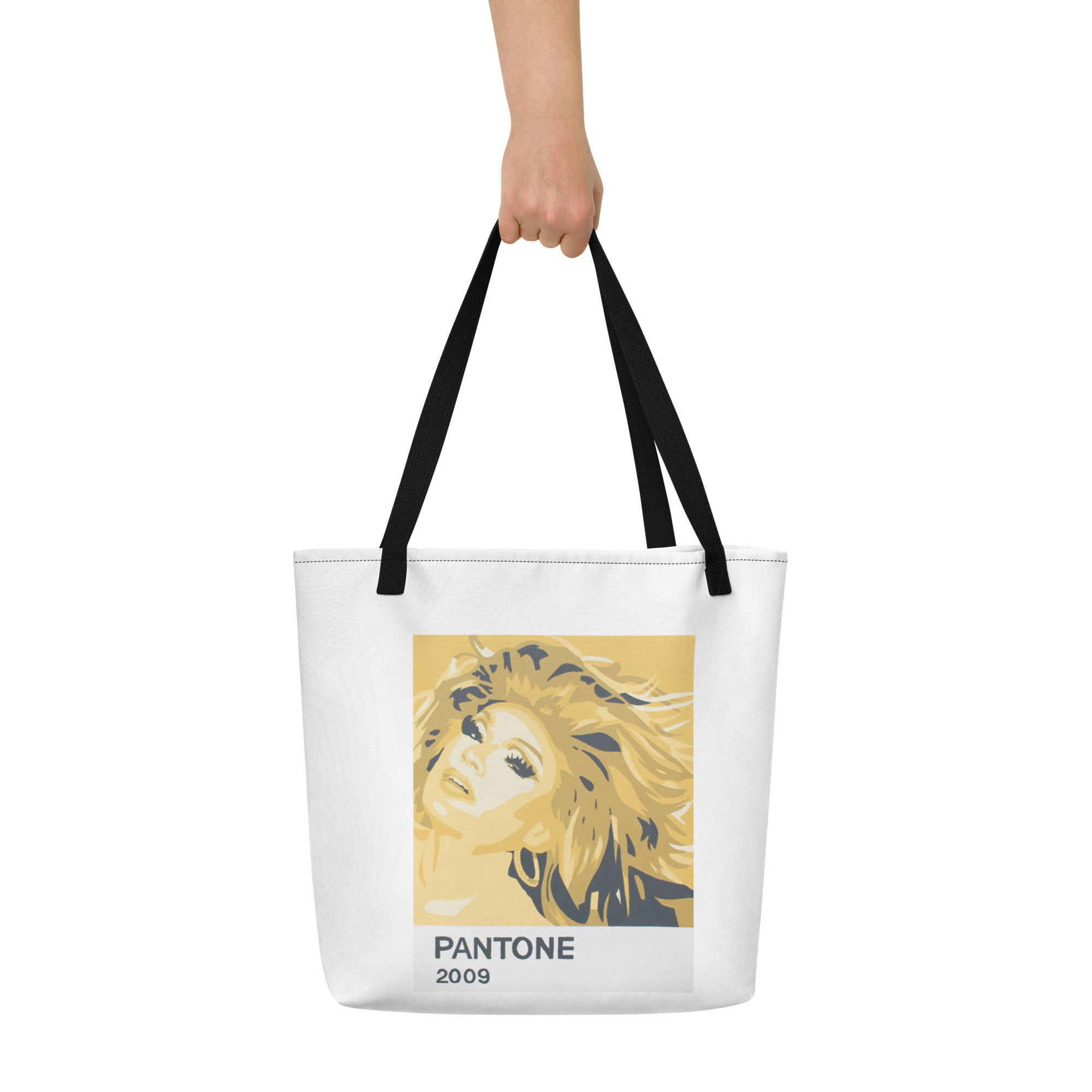 All-Over Print Large Tote Bag - Erin Brockobic Serving Mimosa