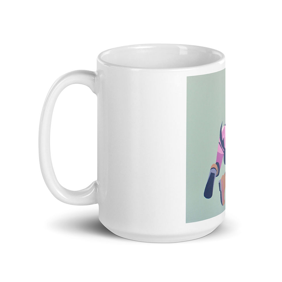 Thumbnail: White glossy mug - Pup Boy 02