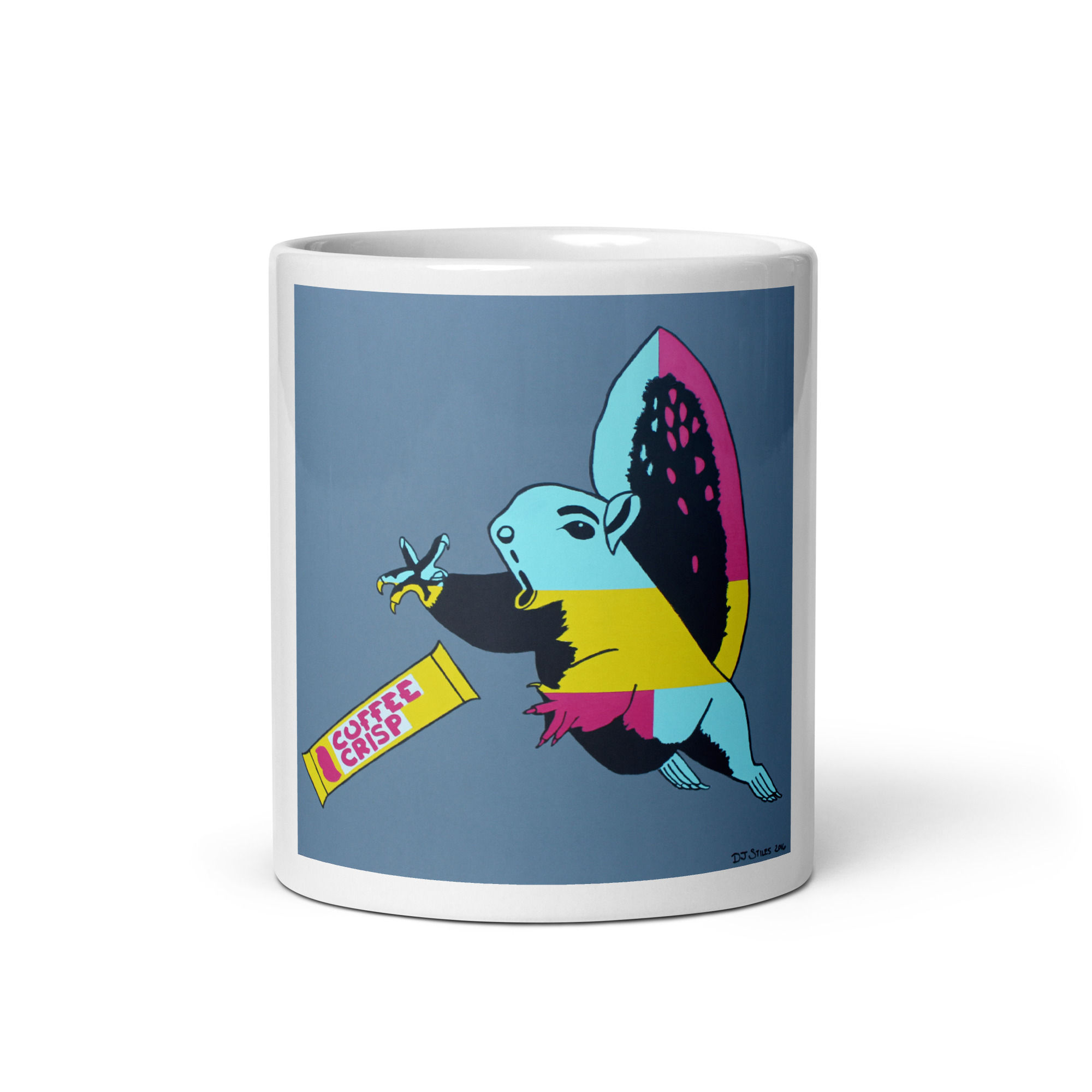 White glossy mug - Fab vs Squirrel