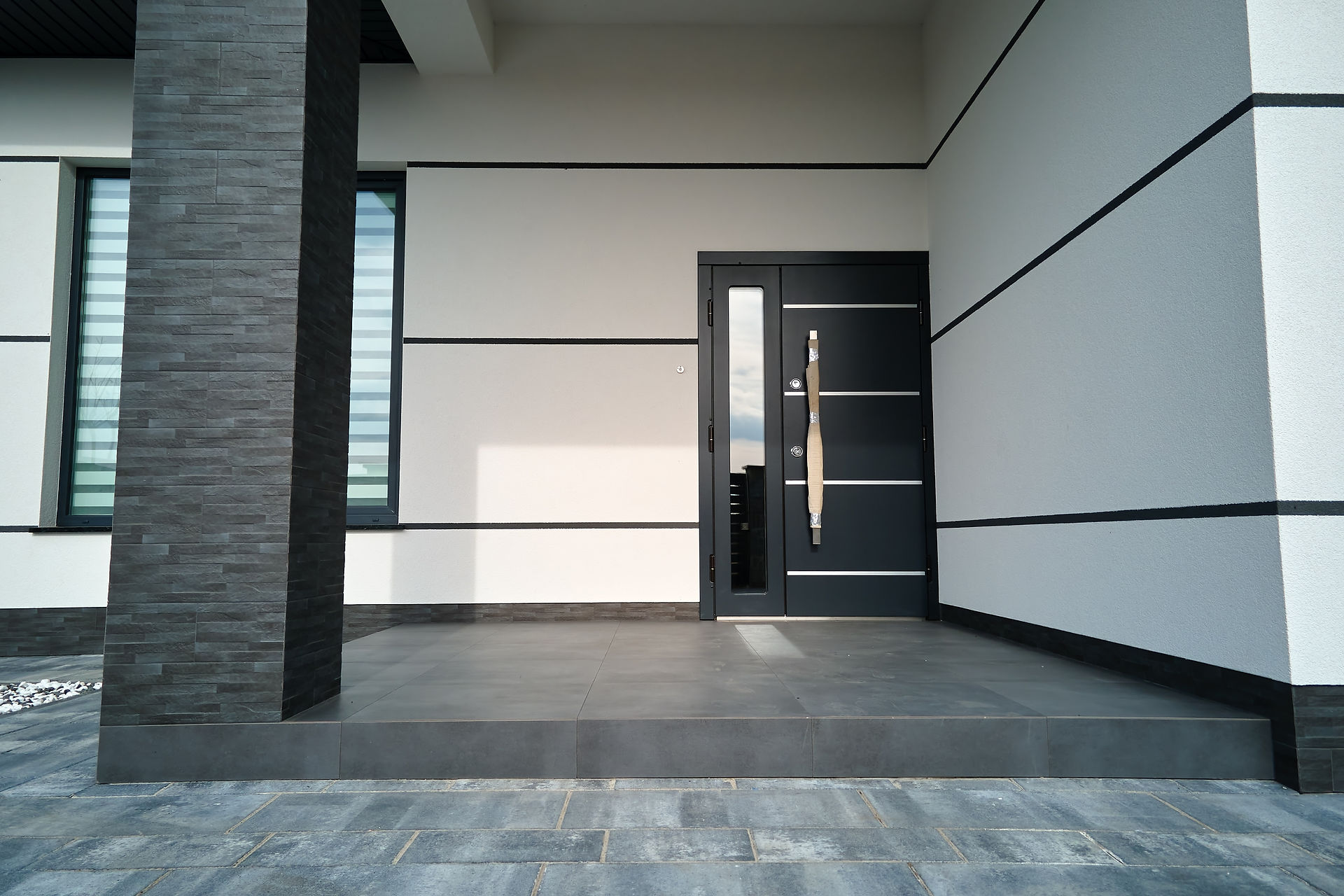 modern front door entrance