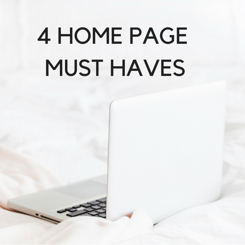 Home Page Must Have's for Wix Websites
