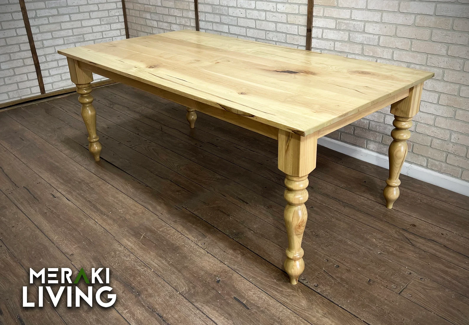 'Winchester' Slim Leg Farmhouse Dining Table