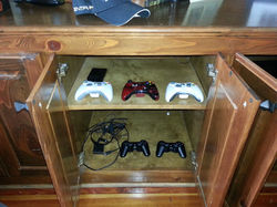 this cabinet was jammed packed with equipment