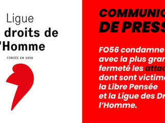 Soutien à la libre pensée et à la Ligue des Droits de l’homme
