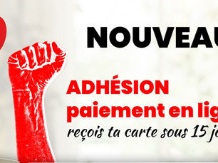 💳NOUVEAU ! Adhésion : Le paiement en ligne accessible sur FO-56.FR