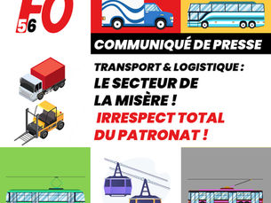 🔴Communiqué de Presse de FO Transport & Logistique : LE SECTEUR DE LA MISERE !