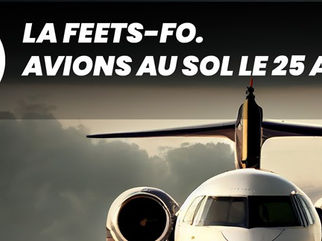 ✈ COMMUNIQUE DE PRESSE | La FEETS-FO. Avions au sol le 25 avril : la responsabilité est du côté du gouvernement.