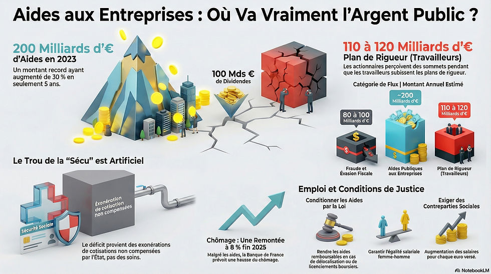 🔎Les aides publiques aux entreprises : un enjeu de justice sociale et de transparence