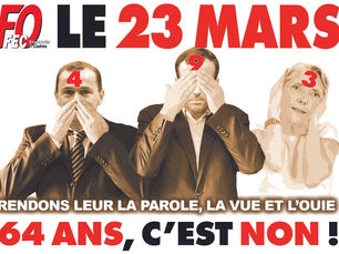 FO FEC : Poursuivre la mobilisation jusqu'au retrait : tous en grève et mobilisés le 23 mars !
