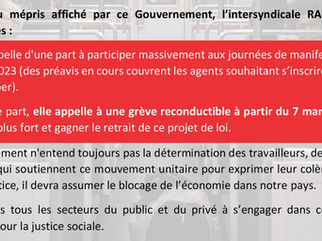 🔴✊Communique Intersyndical RATP : Projet de réforme des retraites, c’est toujours NON !