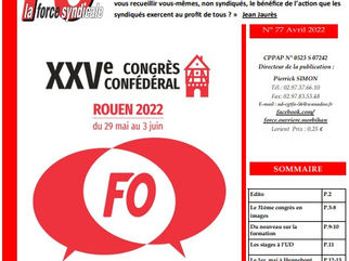 FO56 : JOURNAL FO56 Avril 2022