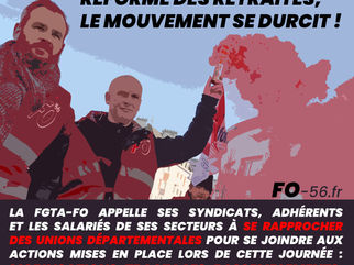 🔴✊FGTAFO Circulaire - Réforme des retraites, le mouvement se durcit !