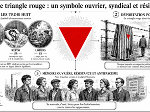 🔻Le triangle rouge : un symbole ouvrier, syndical et résistant