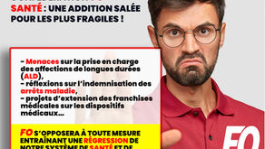 📢Communiqué de Presse Confédération FO : Santé : une addition salée pour les plus fragiles !