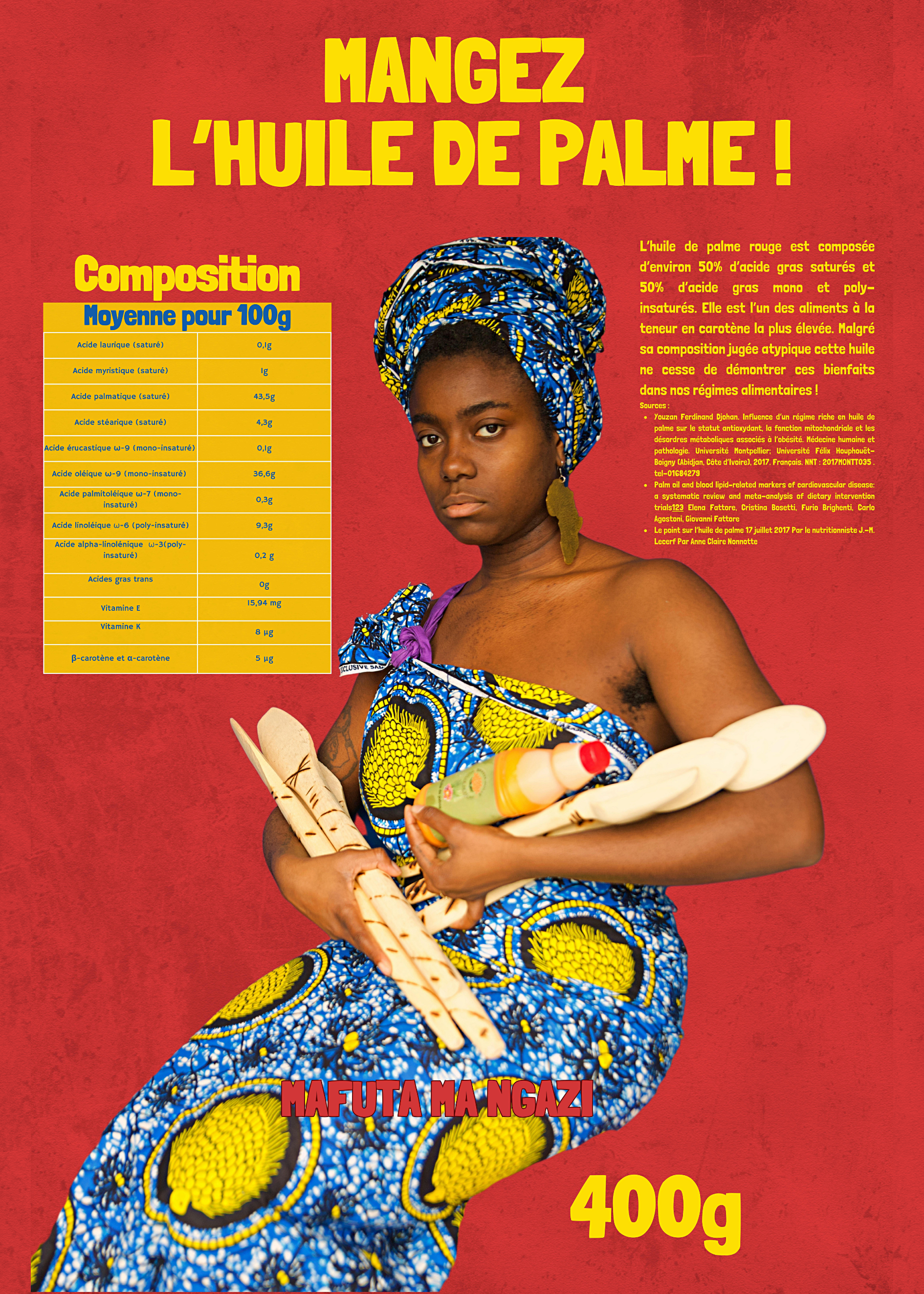 Affiche A3 : "Mangez l'huile de palme"