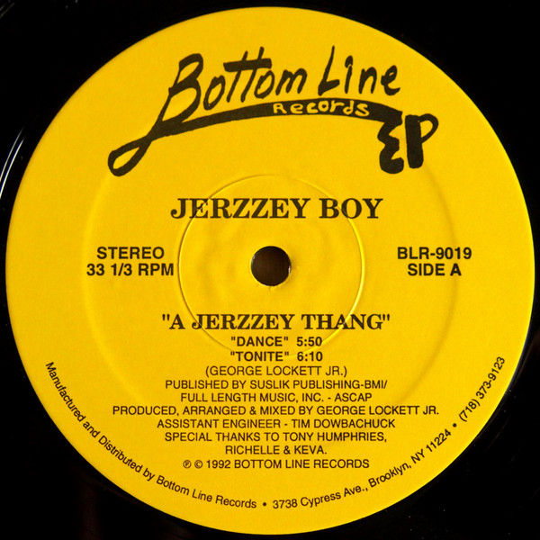 Jerzzey Boy – A Jerzzey Thang EP [BLR 9019]