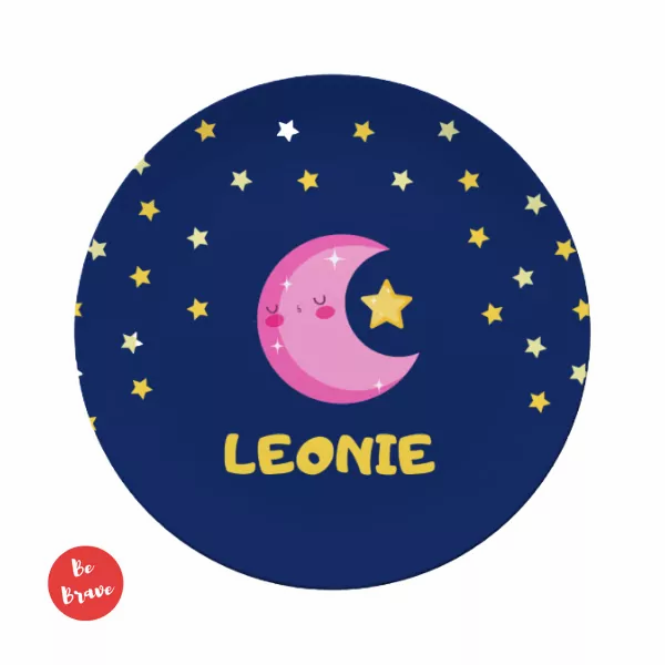 Miniaturbild: Personalisierter Kinderteller mit Namen_Mond