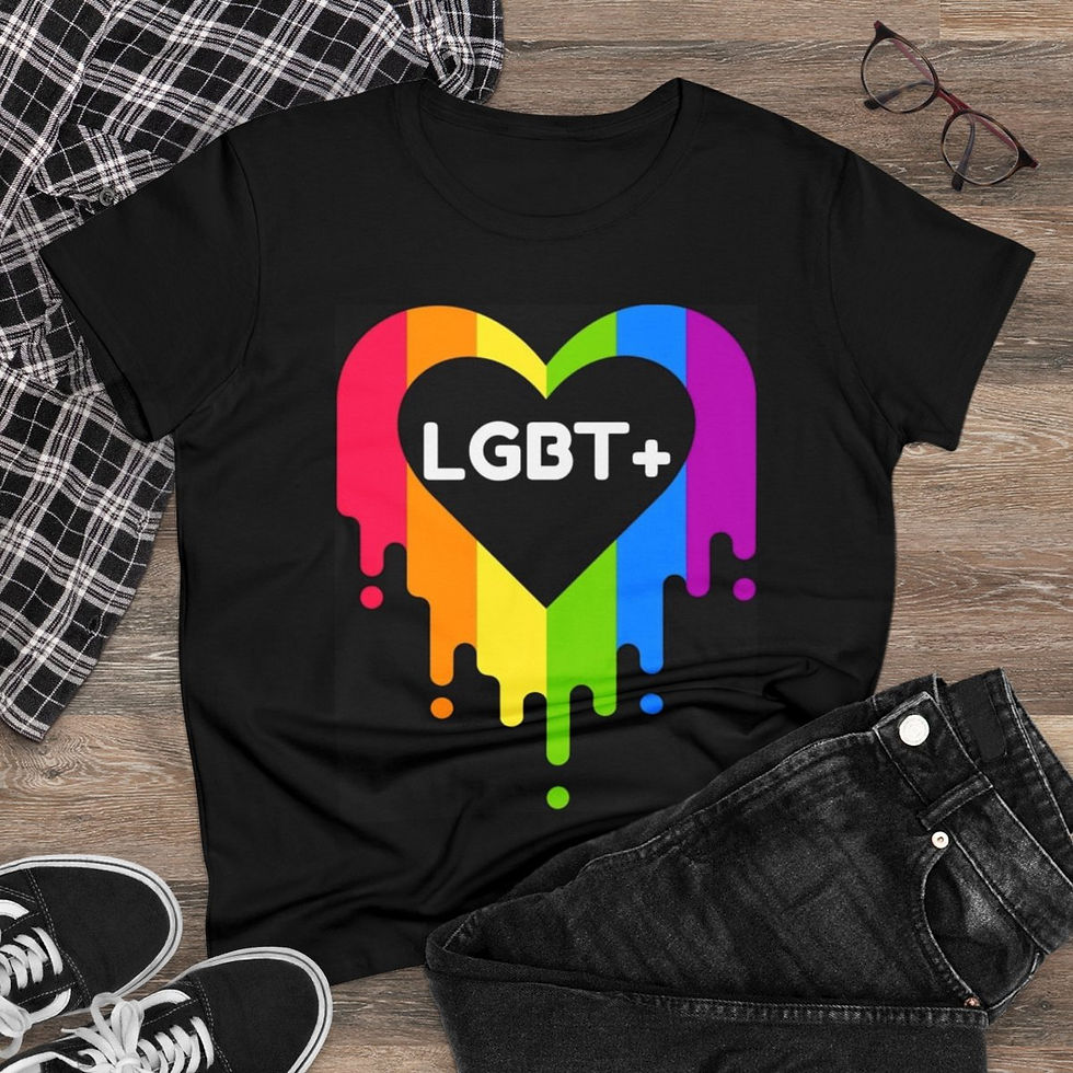 Thumbnail: LGBT+ Color heart Cotton Tee
