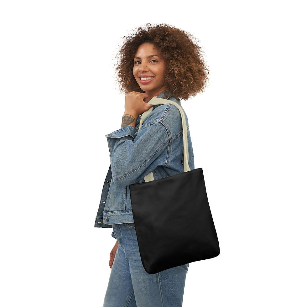 Thumbnail: Polyester Canvas Tote Bag (AOP)