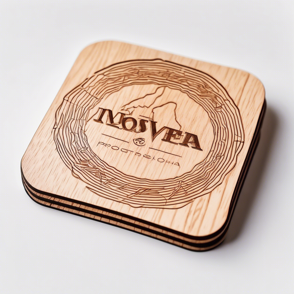 Custom Laser Engraved Wooden Coaster