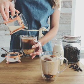 latte glacé vanille & avoine.