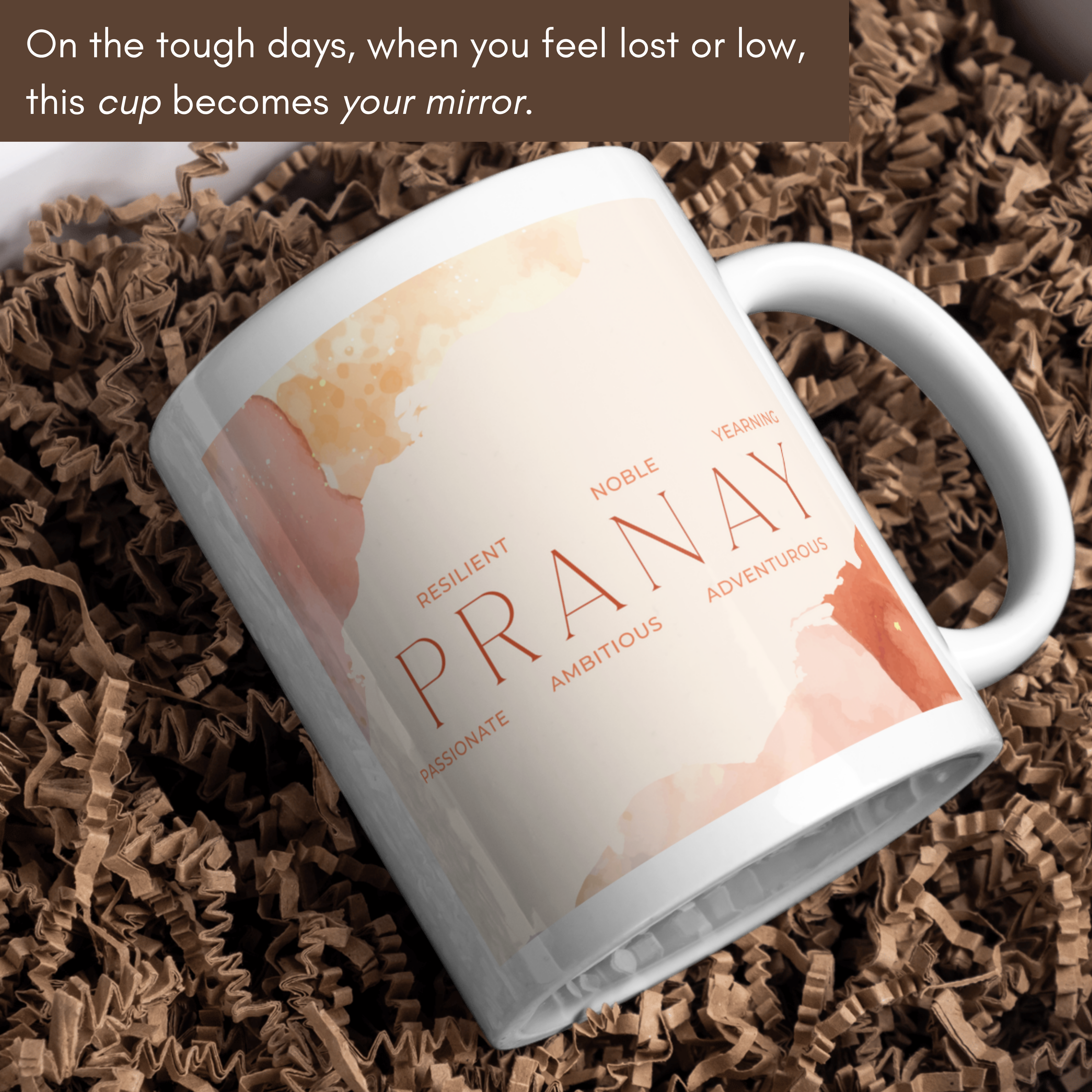 Letters of You – Personalized Name Meaning Mug