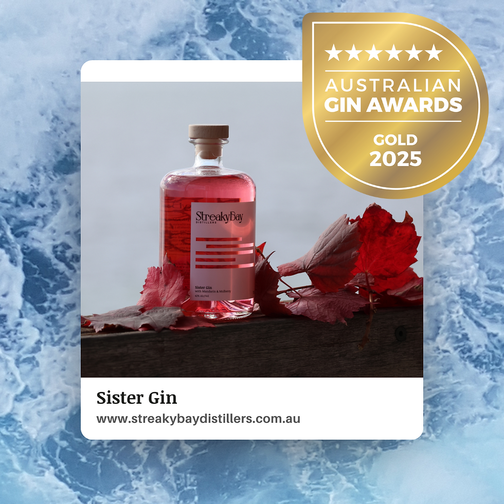Streaky Bay Distillers Sister Gin Wins Gold at 2025 Australian Gin Awards