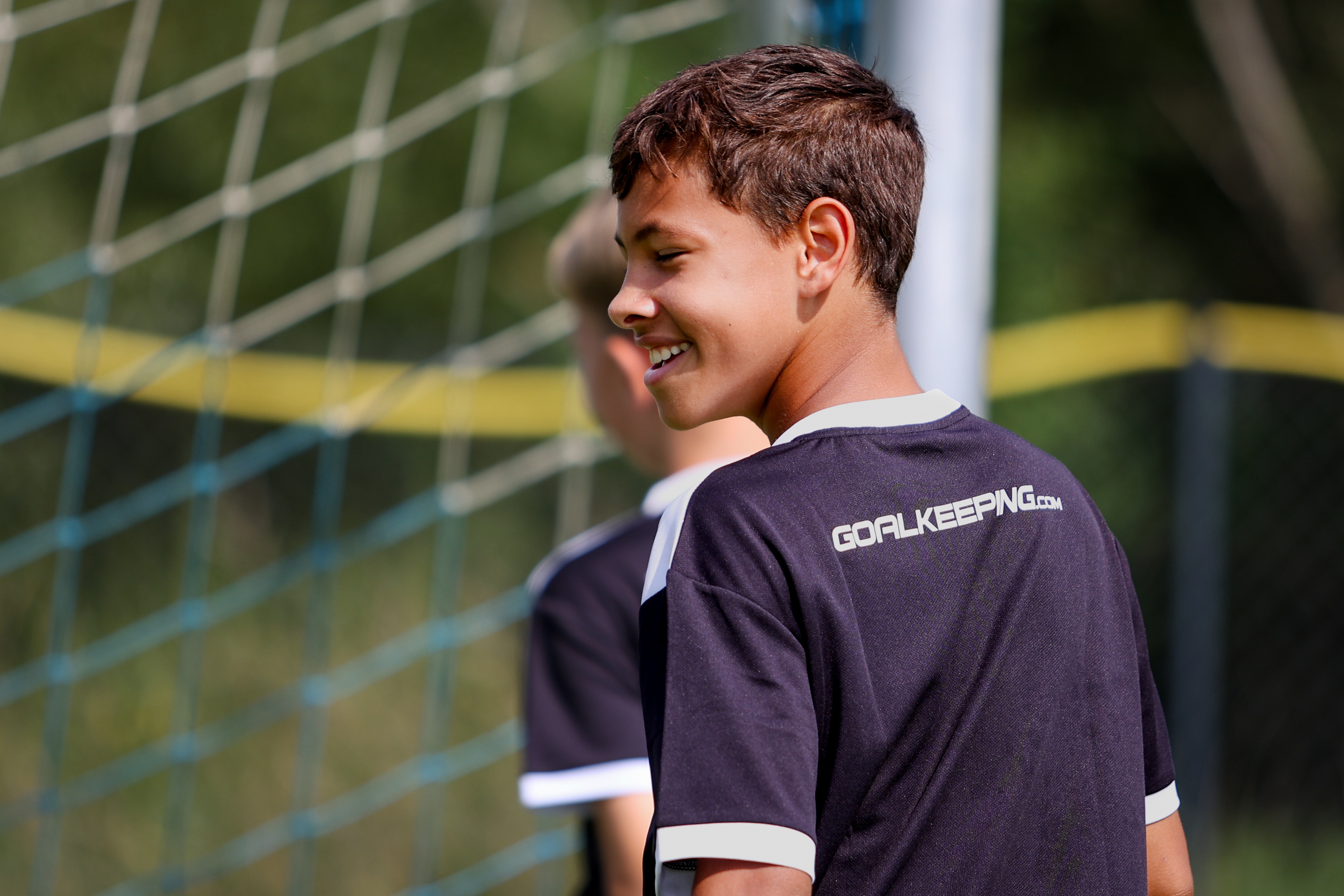 Torwarttraining am Gardasee mit Blick auf den See