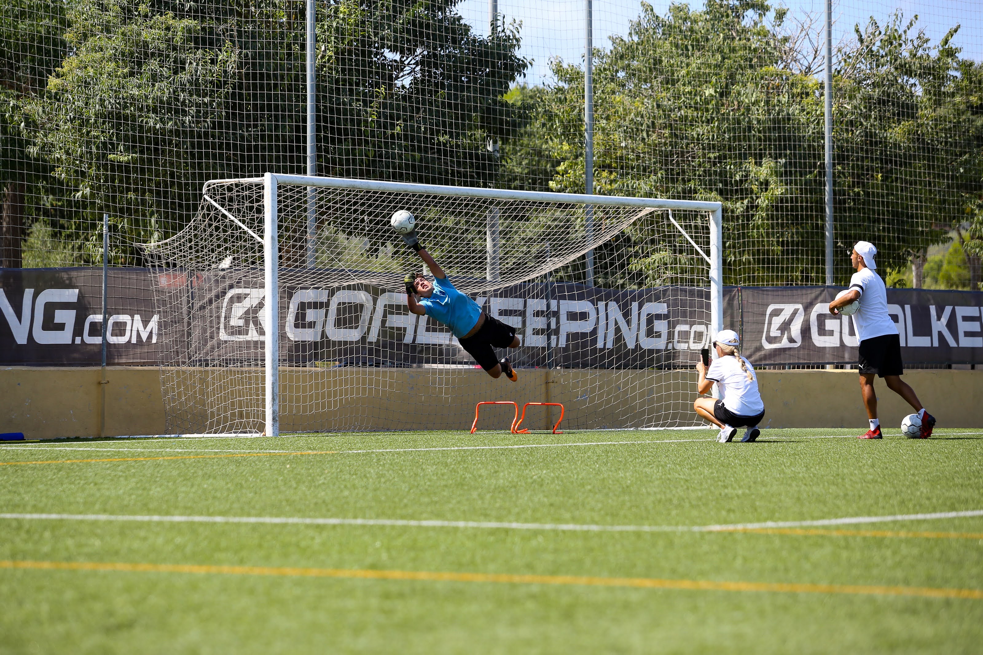 Torhüter beim Training auf Mallorca