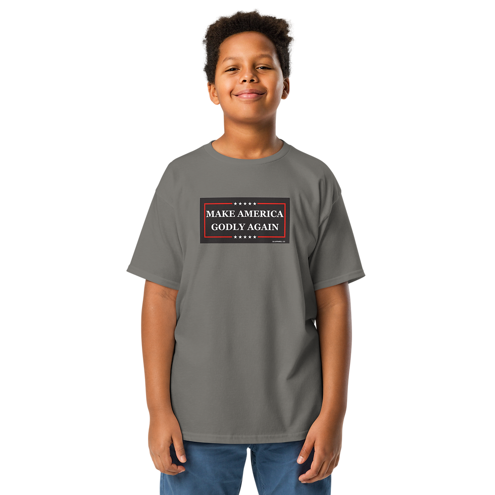 Thumbnail: Make America Godly Again Unisex Youth Classic Tee