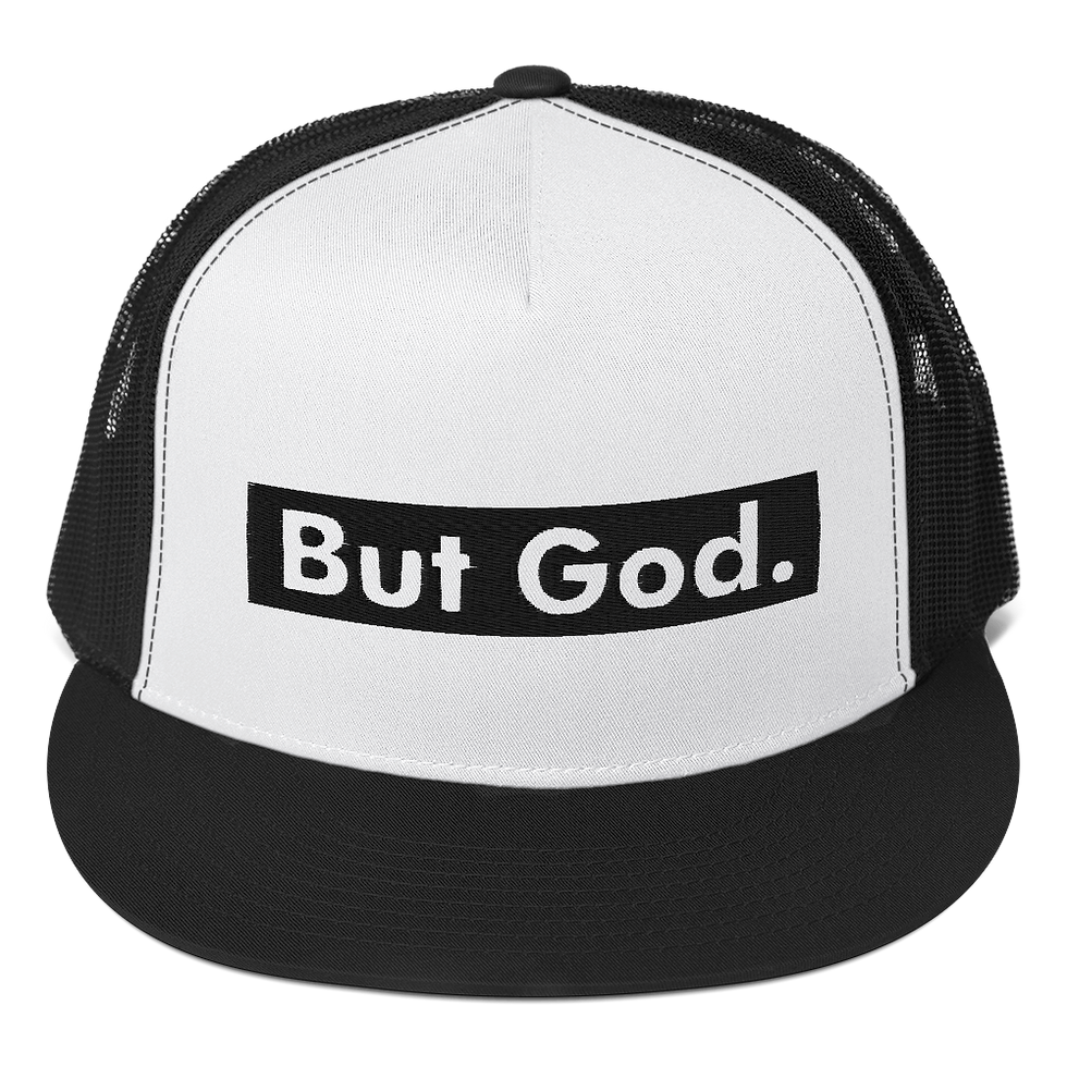 Thumbnail: But God. Trucker Cap