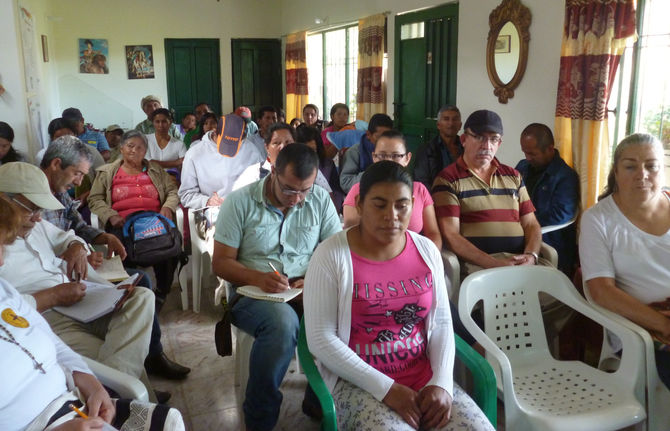 1er Taller para fortalecer la gestión entre las JAC y la comunidad en Chachagüí