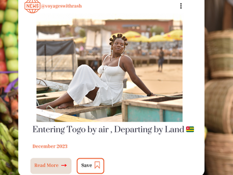  Entering Togo by air , Departing by Land: A Guide to Obtaining a Togo Visa