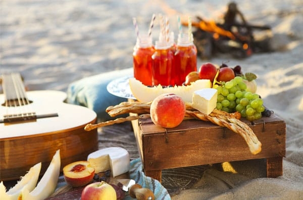 Arranged Food and Objects
