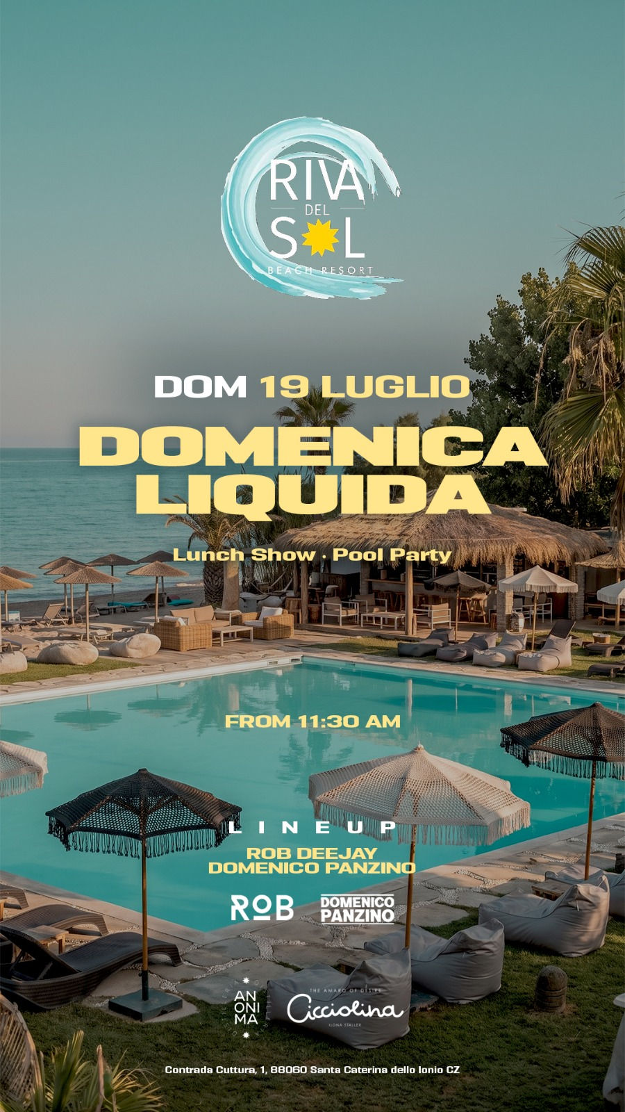 POOL PARTY Domenica 19 Luglio