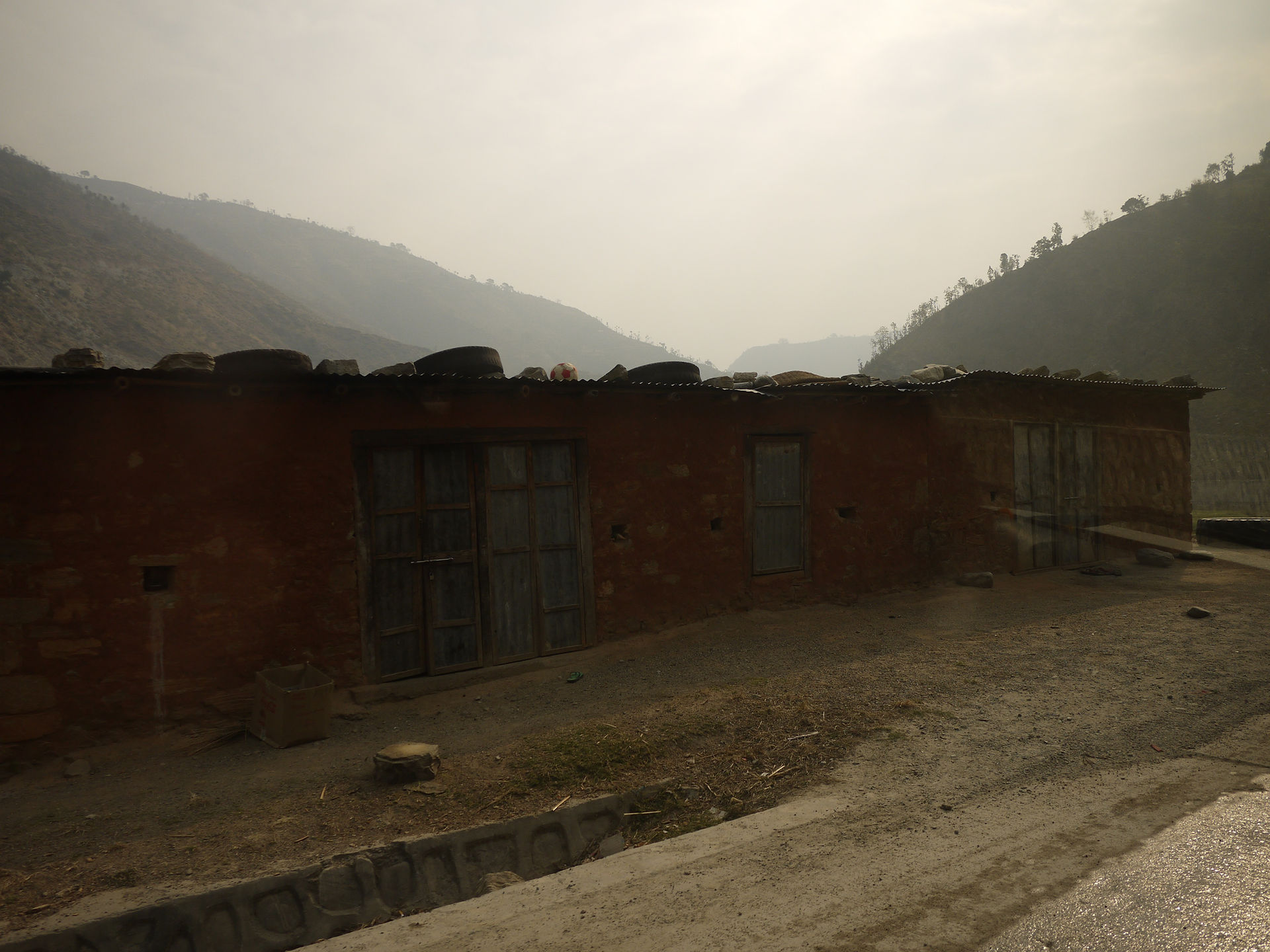 Roadside Brick/Clay Building