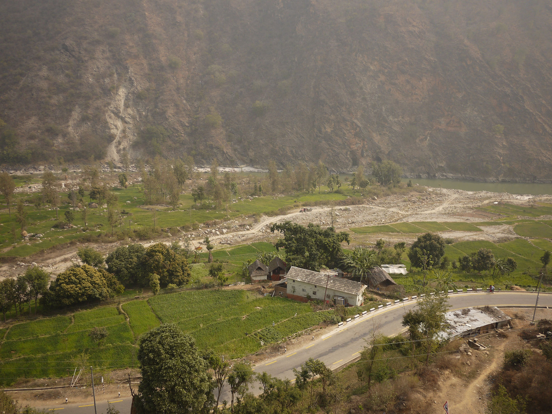 Down the valley