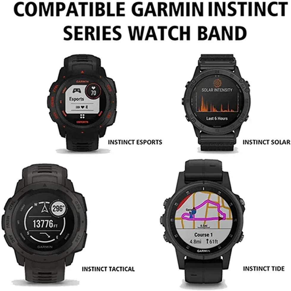Thumbnail: Smart Watch Strap for Garmin Instinct 2 Watchband 22mm Silicone Replacement