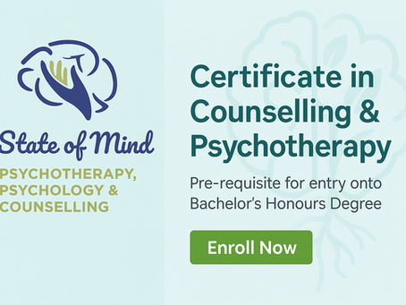 A Career in Counselling & Psychotherapy? Enrol Now!