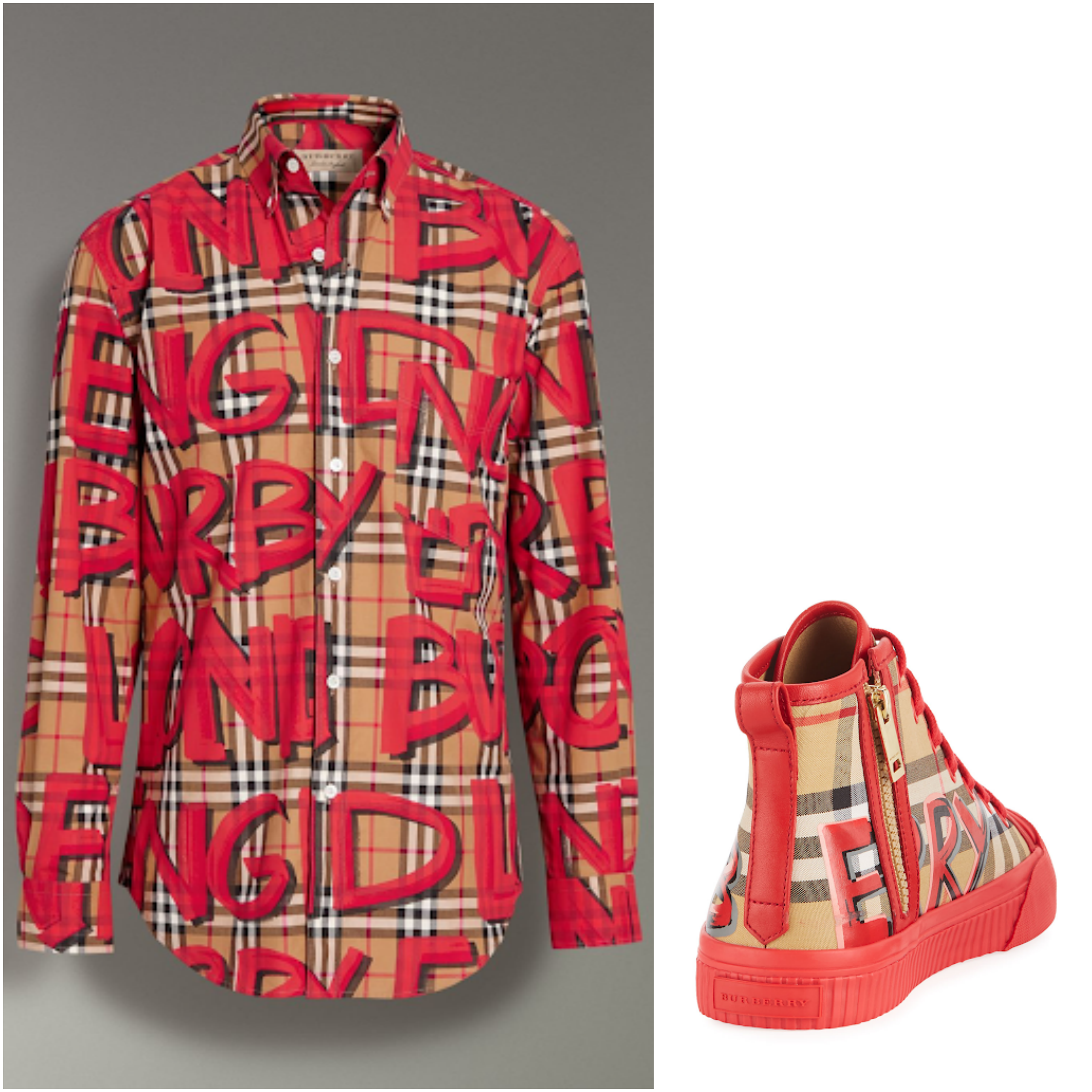 Burberry Red Outfit