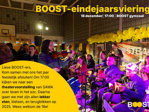 BOOST eindejaarsviering 18 december