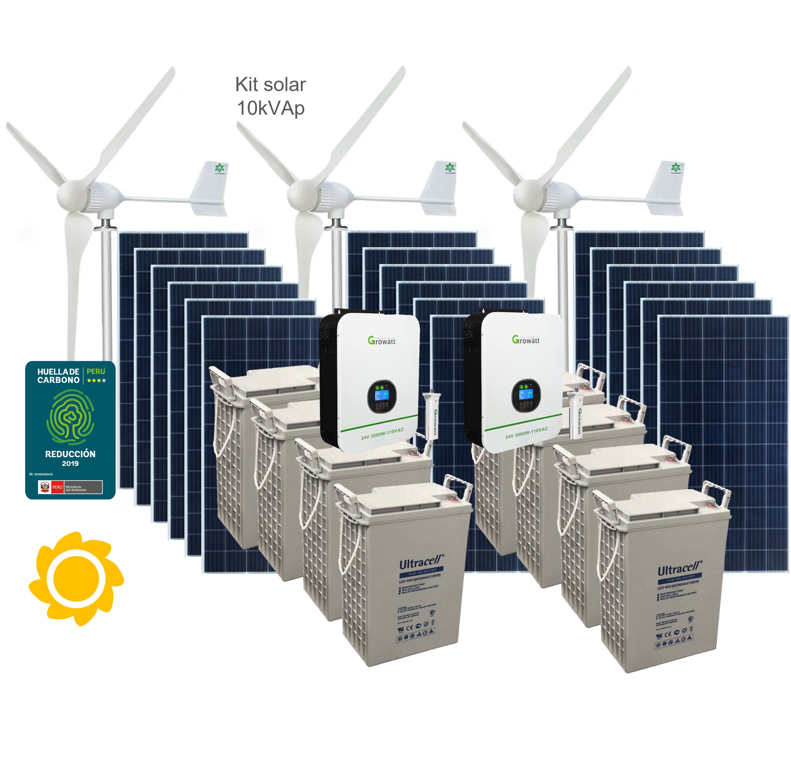 Kit eolico solar Suner 10kWp
