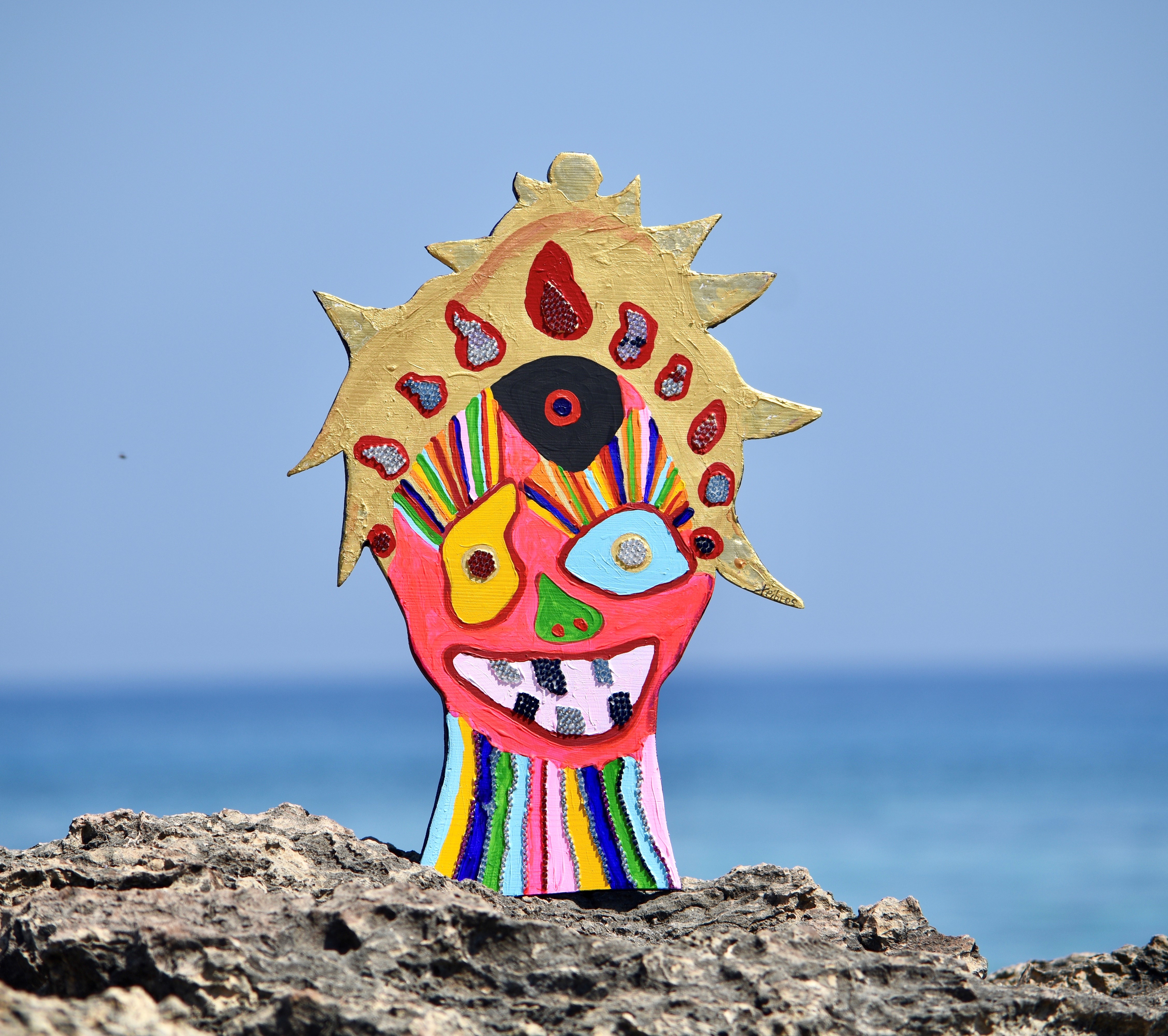 Happy Balinese Warrior