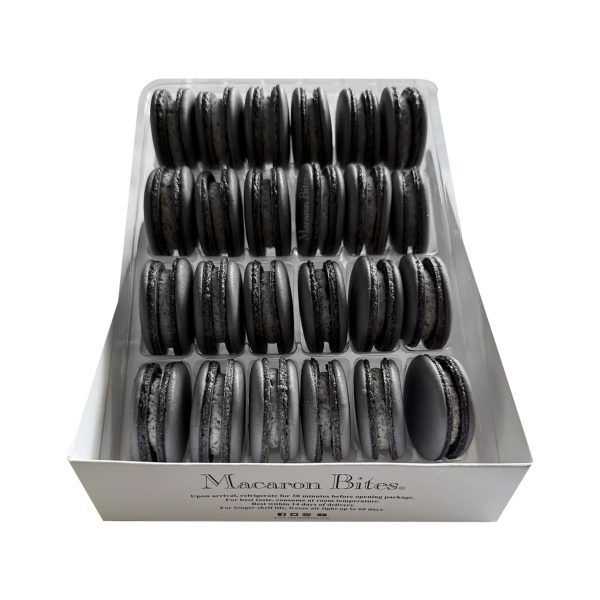 Thumbnail: Macaron Bites® Box of 24 French Macarons – Cookies and Cream Flavor