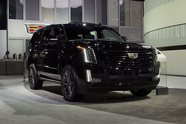 2019-Cadillac-Escalade-Sport-Exterior-Los-Angeles-Auto-Show-November-2018-001-Front-Three-