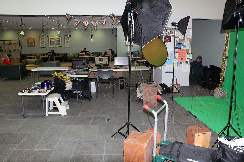 photo booth set-up