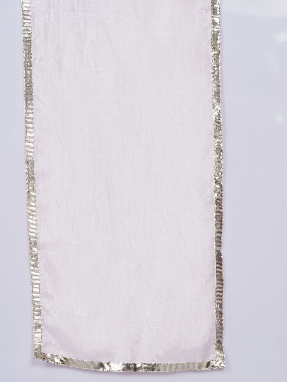 Thumbnail: Girls Gotta Patti work Kurta frock with Sharara and Dupatta - Baby Pink